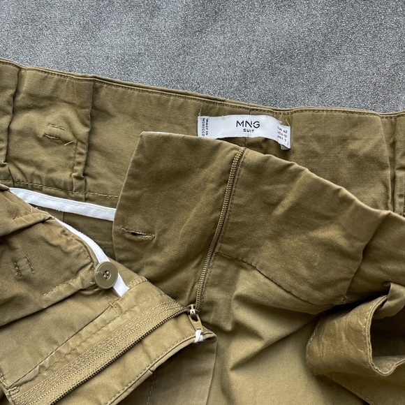 ‼️SOLD‼️Mango Khaki Paper Bag Utility Trouser Pants 🪵 - Picture 8 of 9